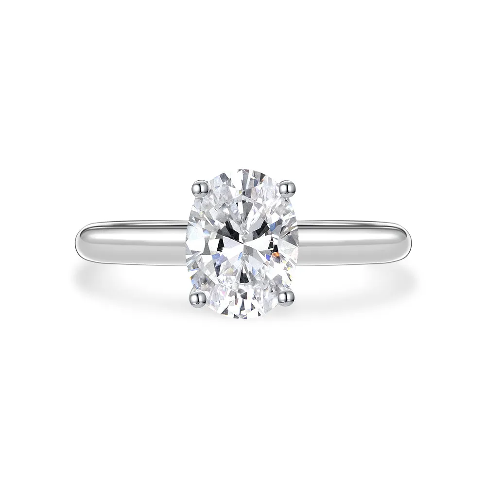 2 Carat Oval Solitaire Ring