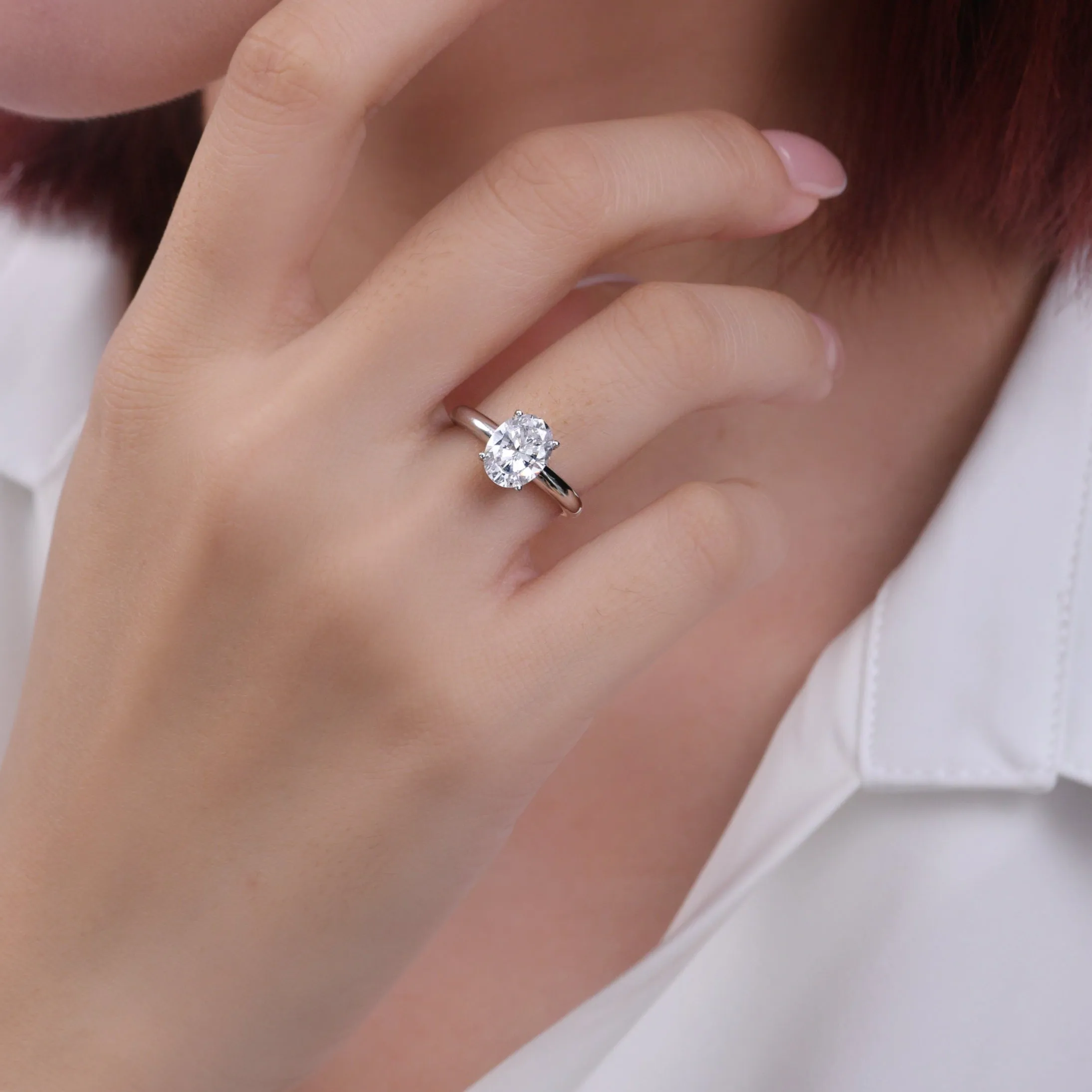 2 Carat Oval Solitaire Ring