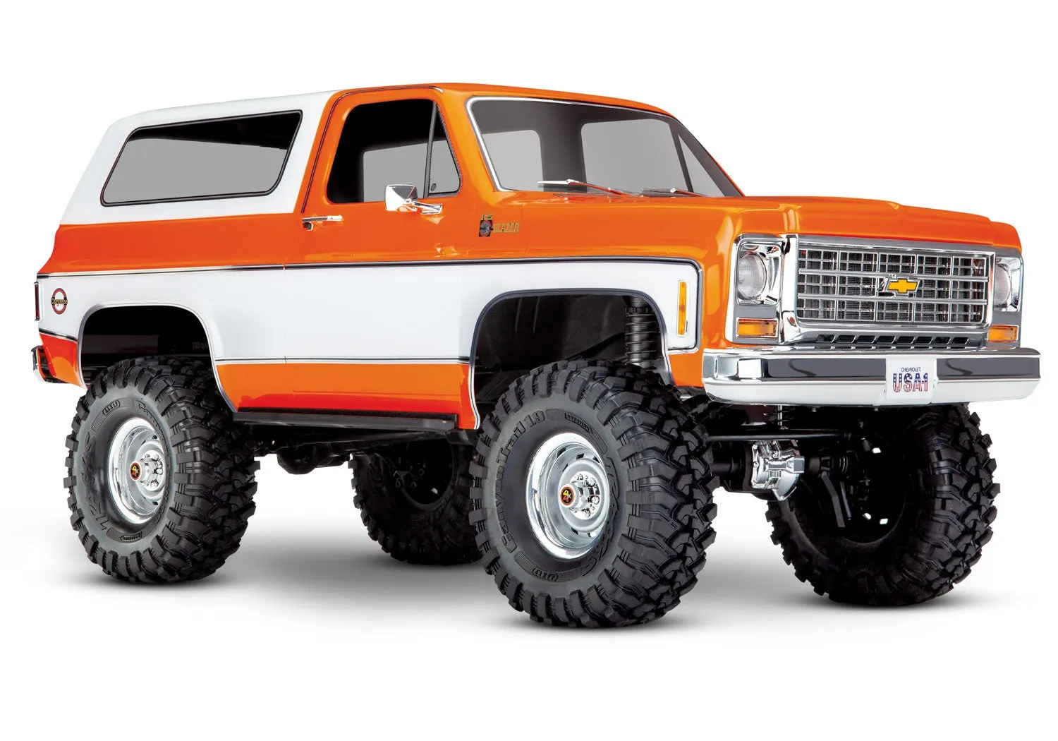 82276-4 1979 K-5 Blazer 1/10 Scale Trail Crawler Clipless Orangeless body  Orange