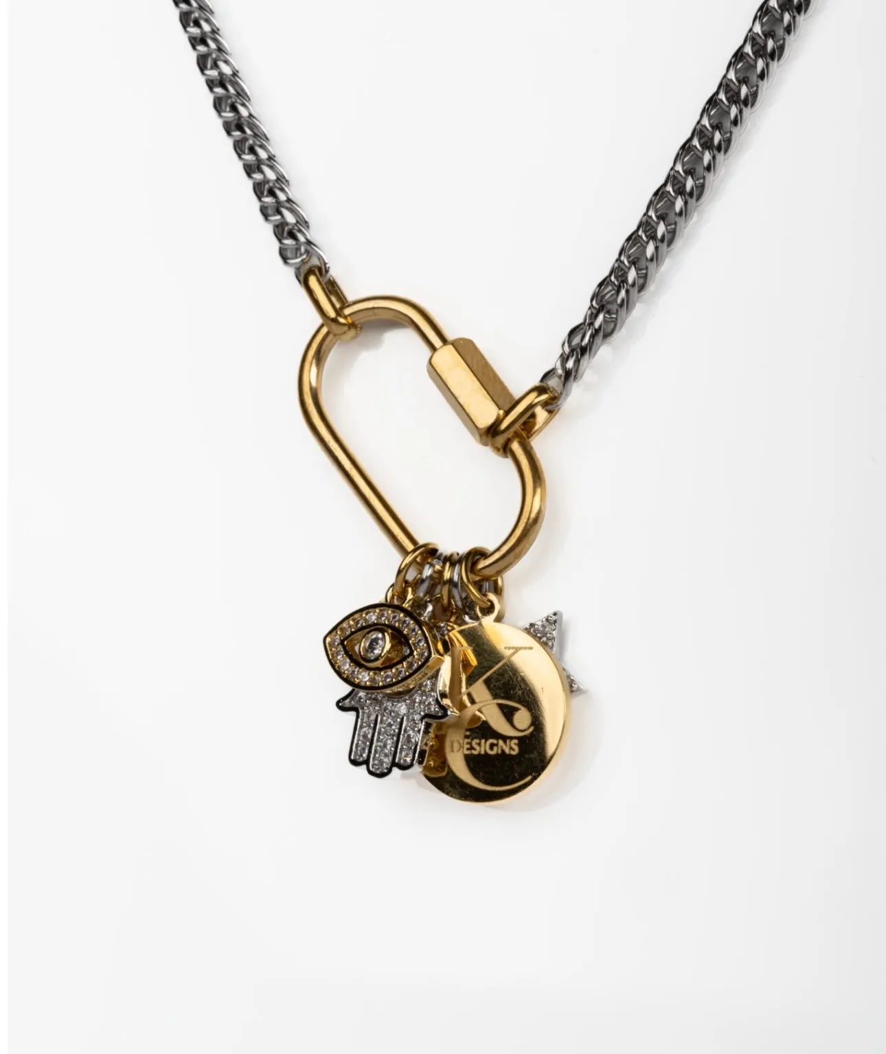 A Charmed Life Stainless Pendant Necklace