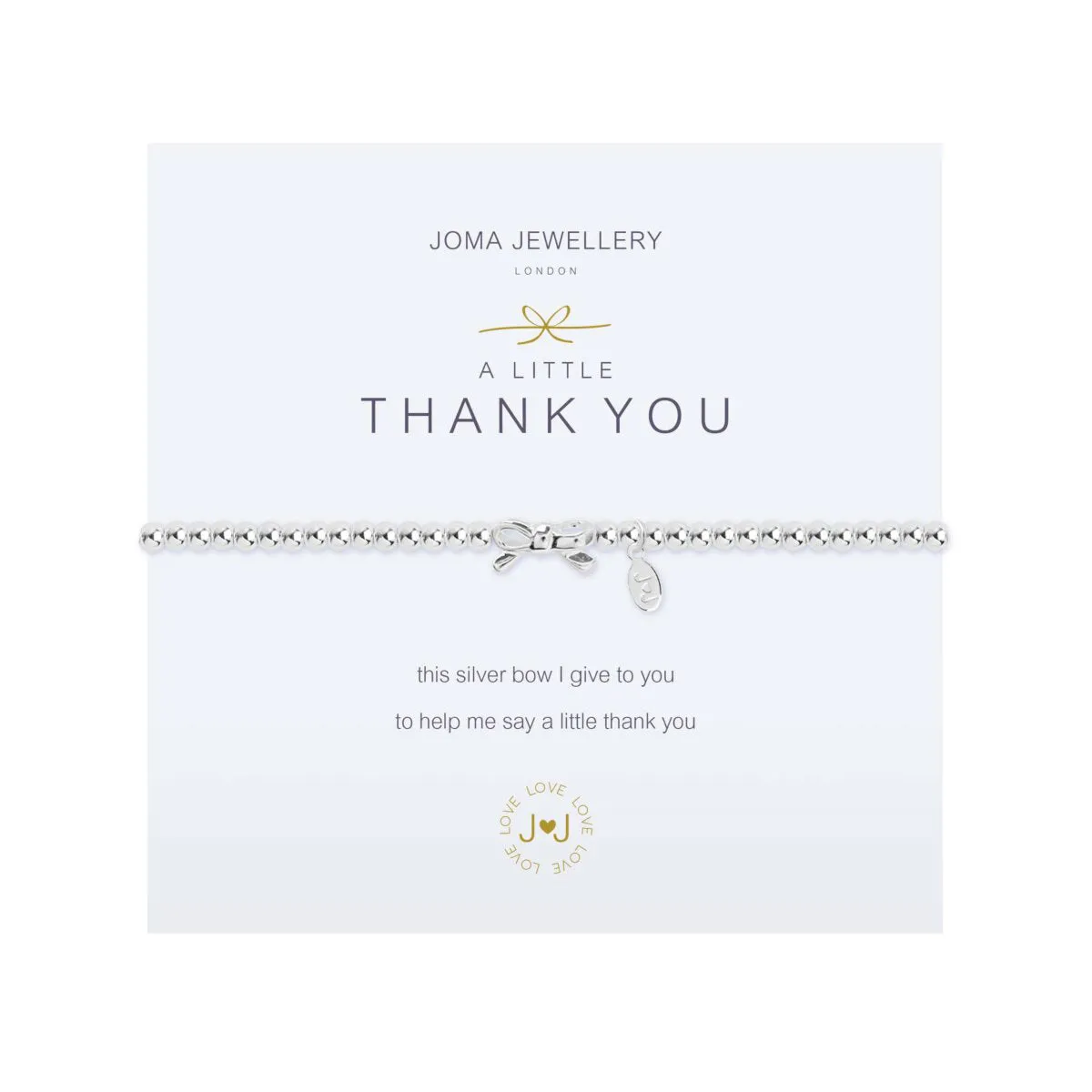 A Little 'Thank You' Bracelet | Silver Plated