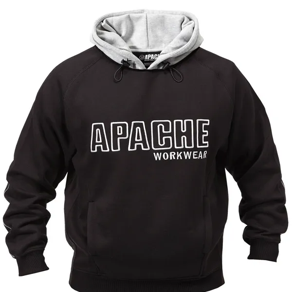 Apache Hooded Sweatshirt Black/Grey