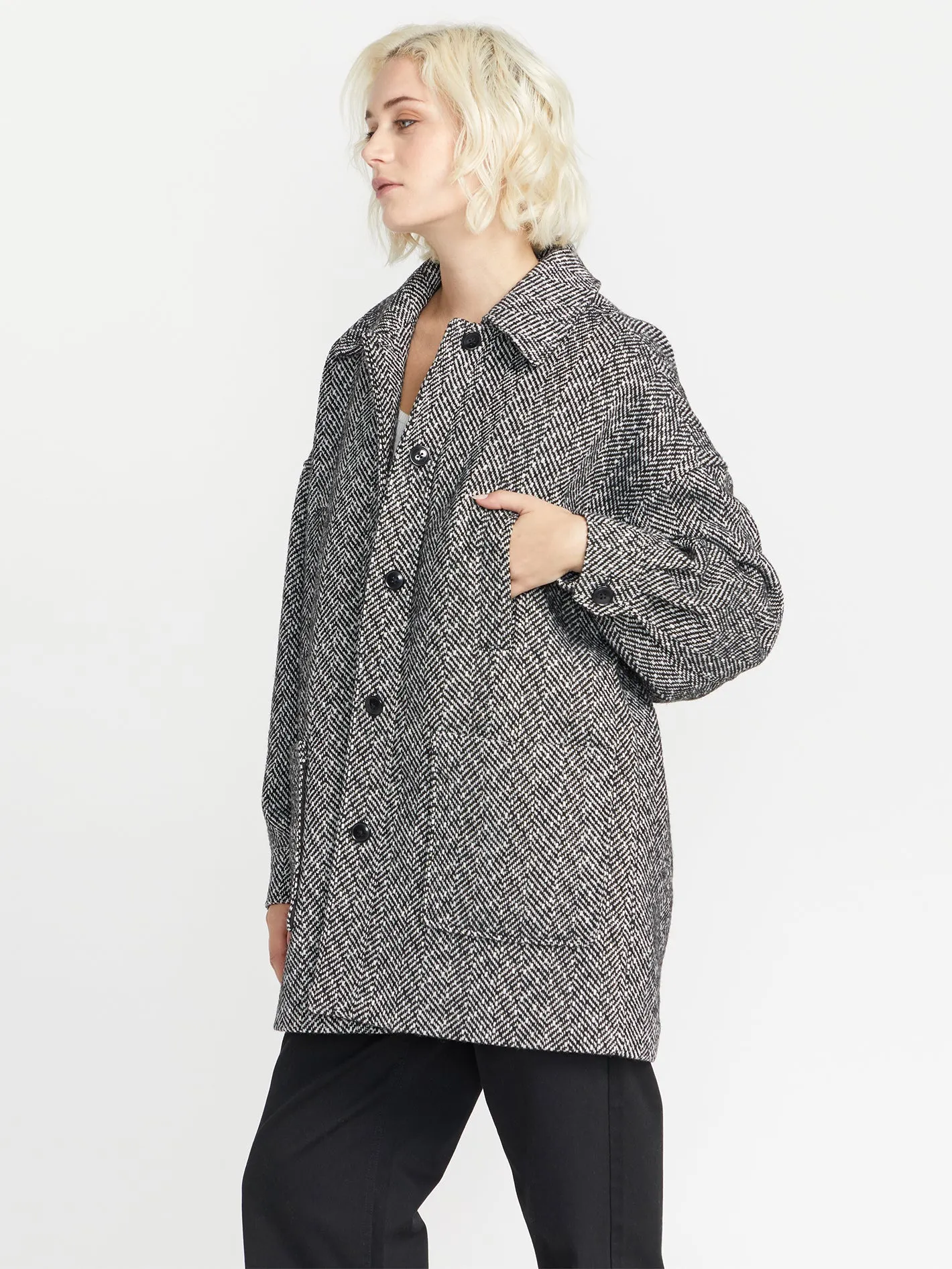 Beegy Coat Jacket - Heather Grey