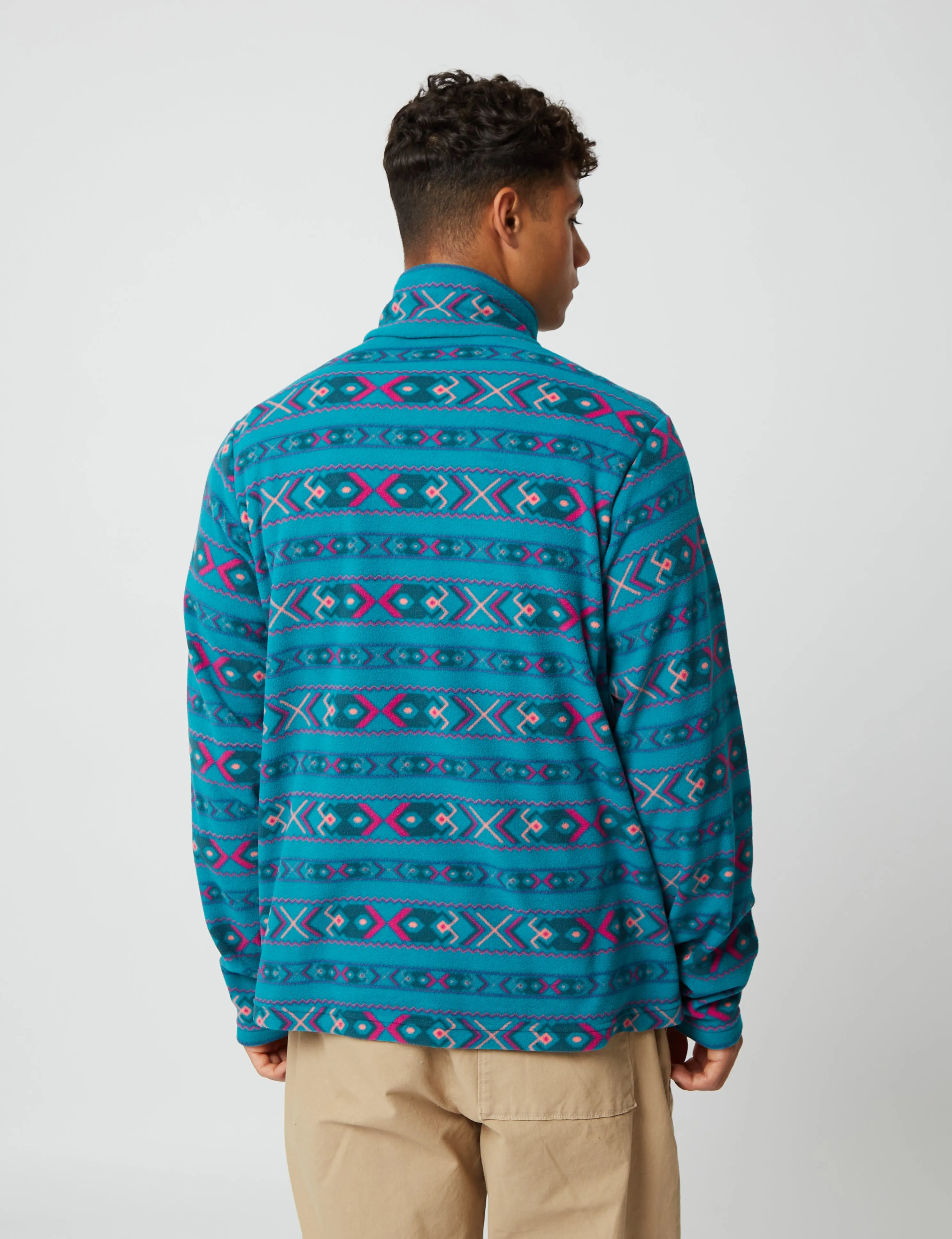 Berghaus Dean Street Prism Trango Half-Zip Sweatshirt - Tea Rose/Deep Lake Aztek