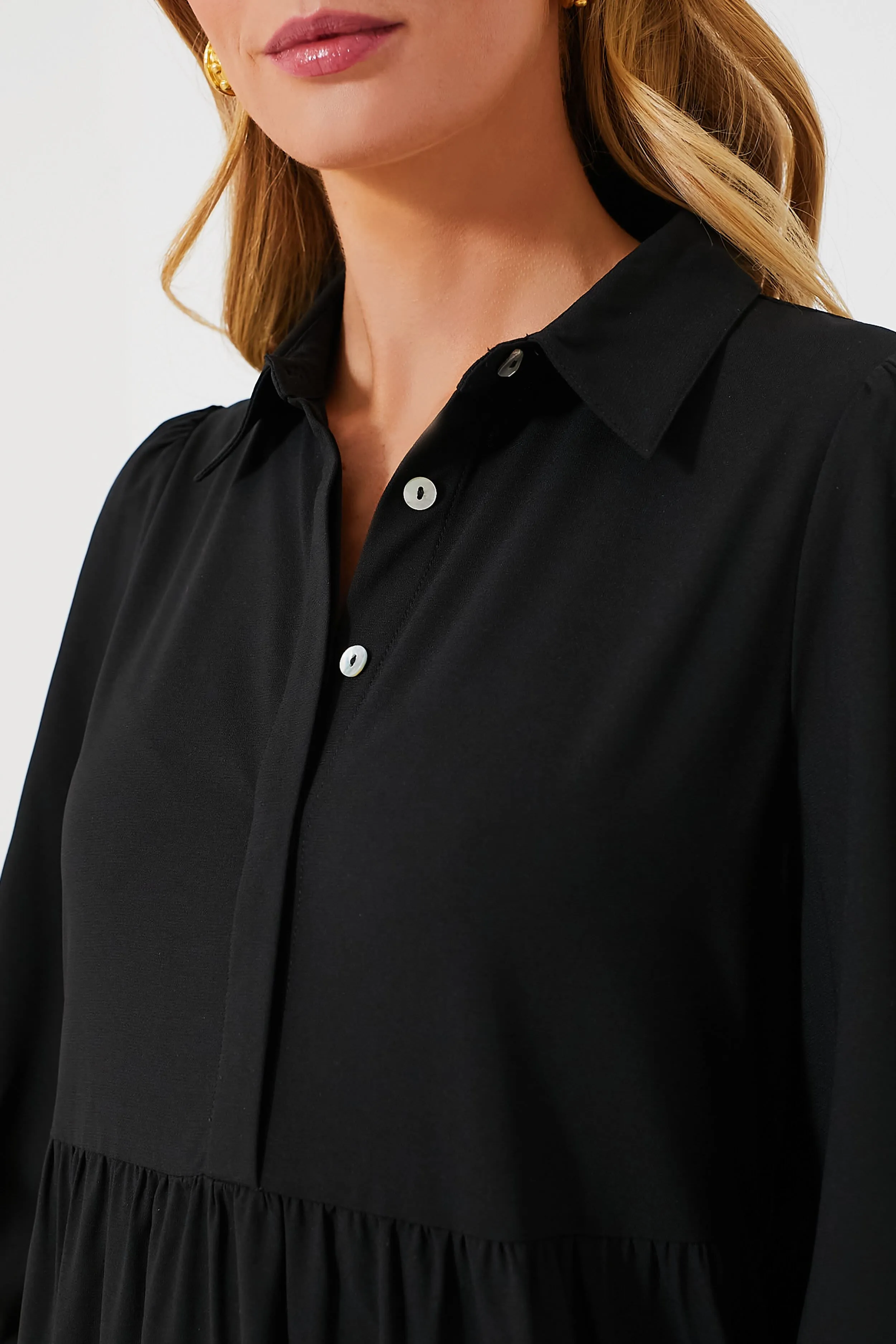Black Crepe Mabel Maxi Dress