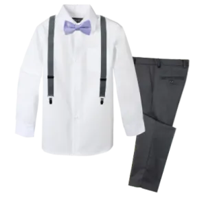 Boys' 4-Piece Customizable Suspenders Outfit - Customer's Product with price 52.95 ID 87BRKUBBK_vUvpb4BjUNLVwG