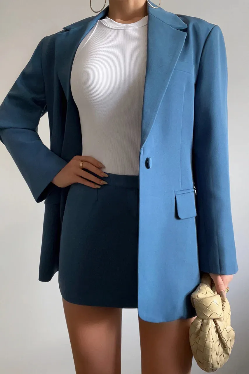 BUNGALOW BLAZER - STEEL BLUE