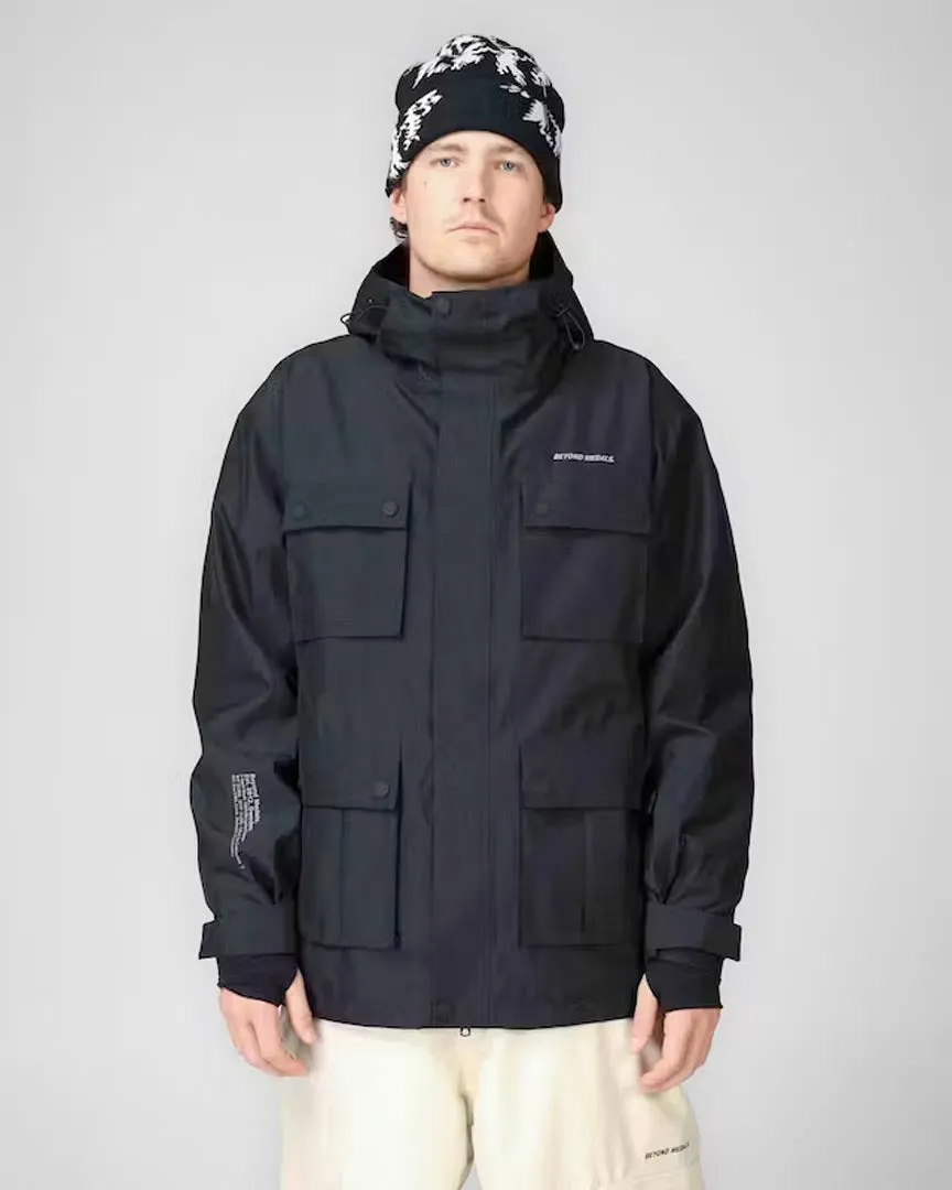 Cargo Winter Jacket - Black
