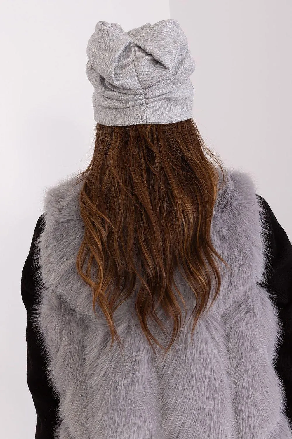Chic Cashmere Beanie with Sparkling Rhinestone Accents