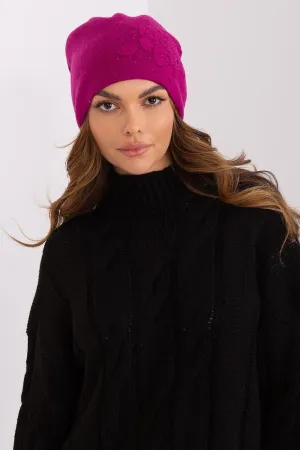 Chic Cashmere Beanie with Sparkling Rhinestone Accents