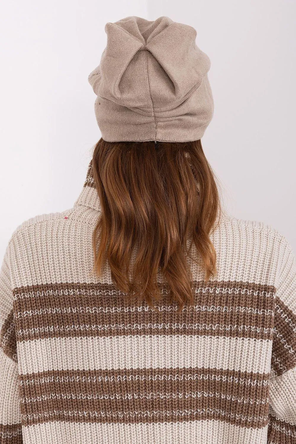 Chic Cashmere Beanie with Sparkling Rhinestone Accents