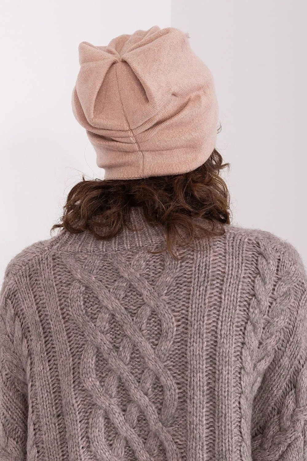Chic Cashmere Beanie with Sparkling Rhinestone Accents