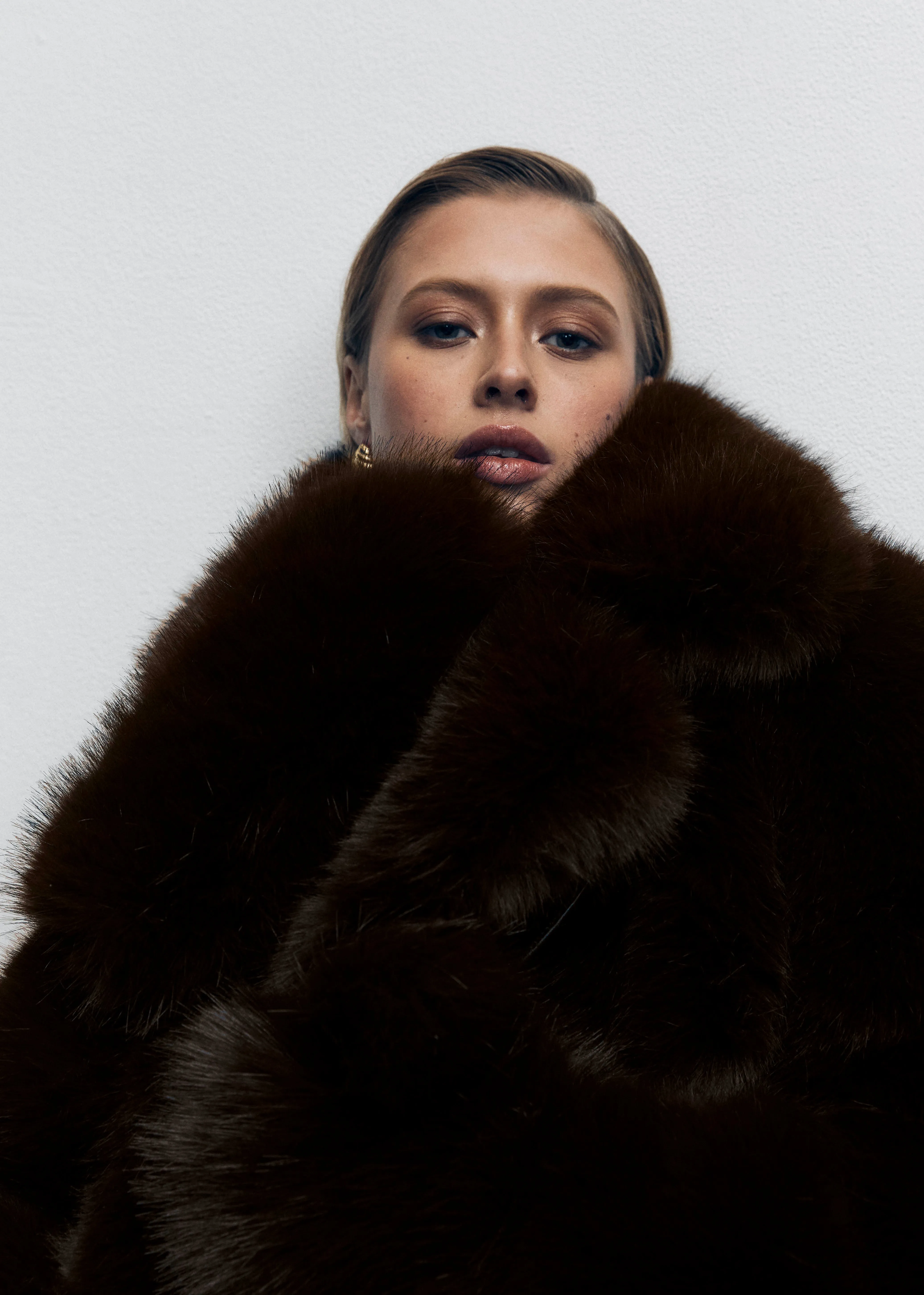 Chocolate Faux Fur Coat