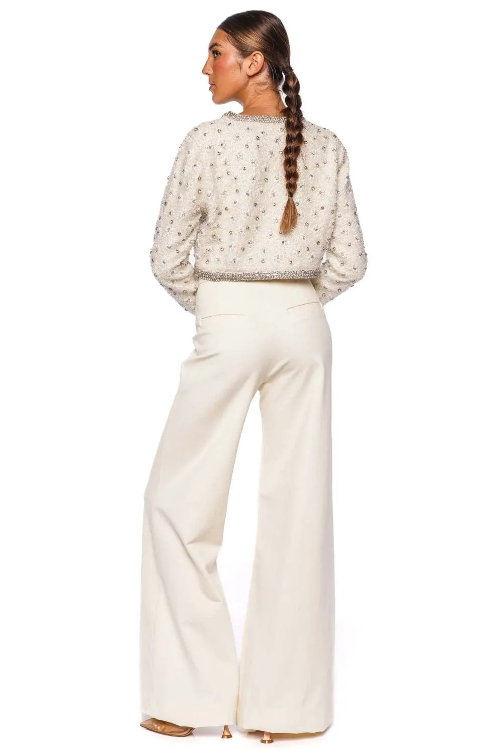 Cosmos Embellished Cropped Jacket