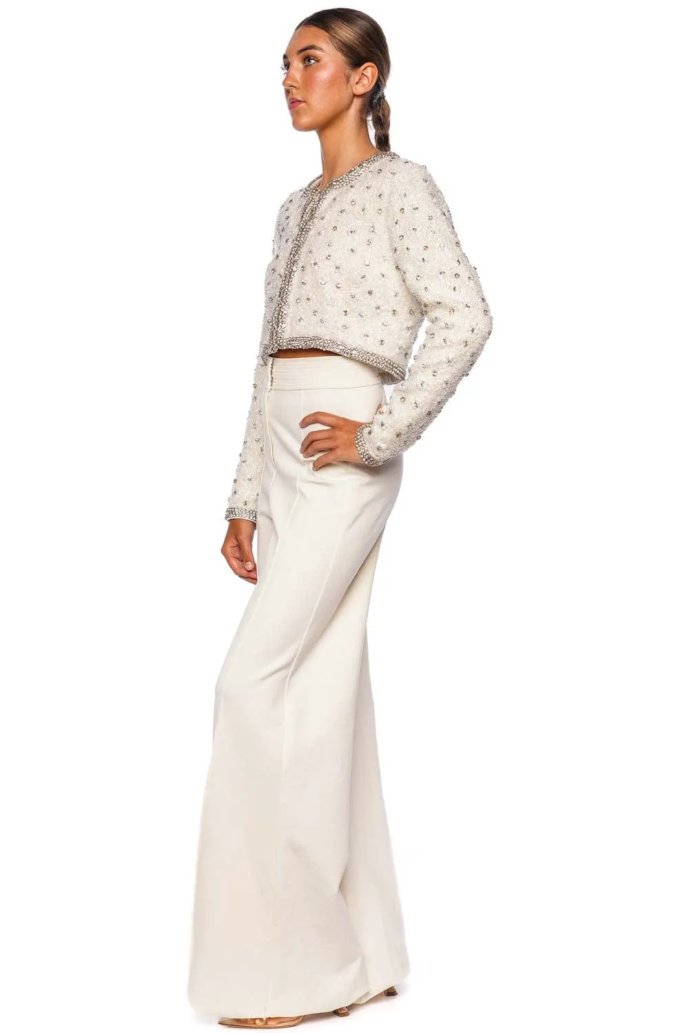 Cosmos Embellished Cropped Jacket
