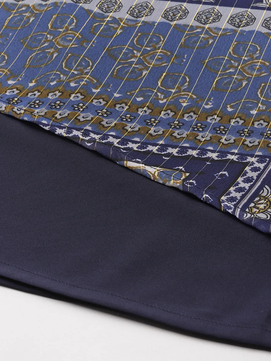 Cottinfab Print Layered Georgette Top