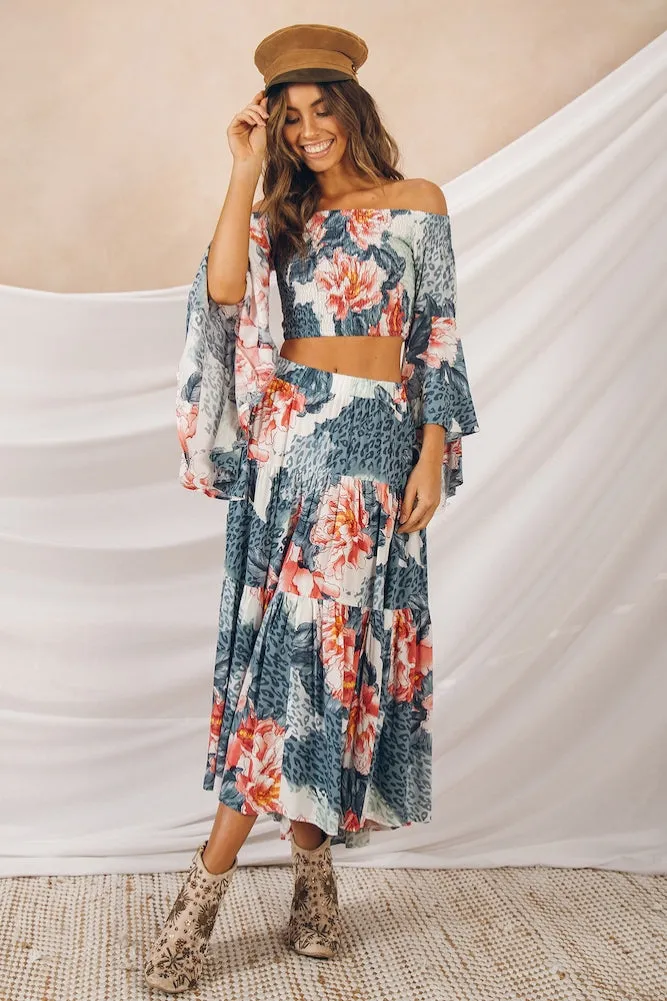 Escudero Crop Top Blue