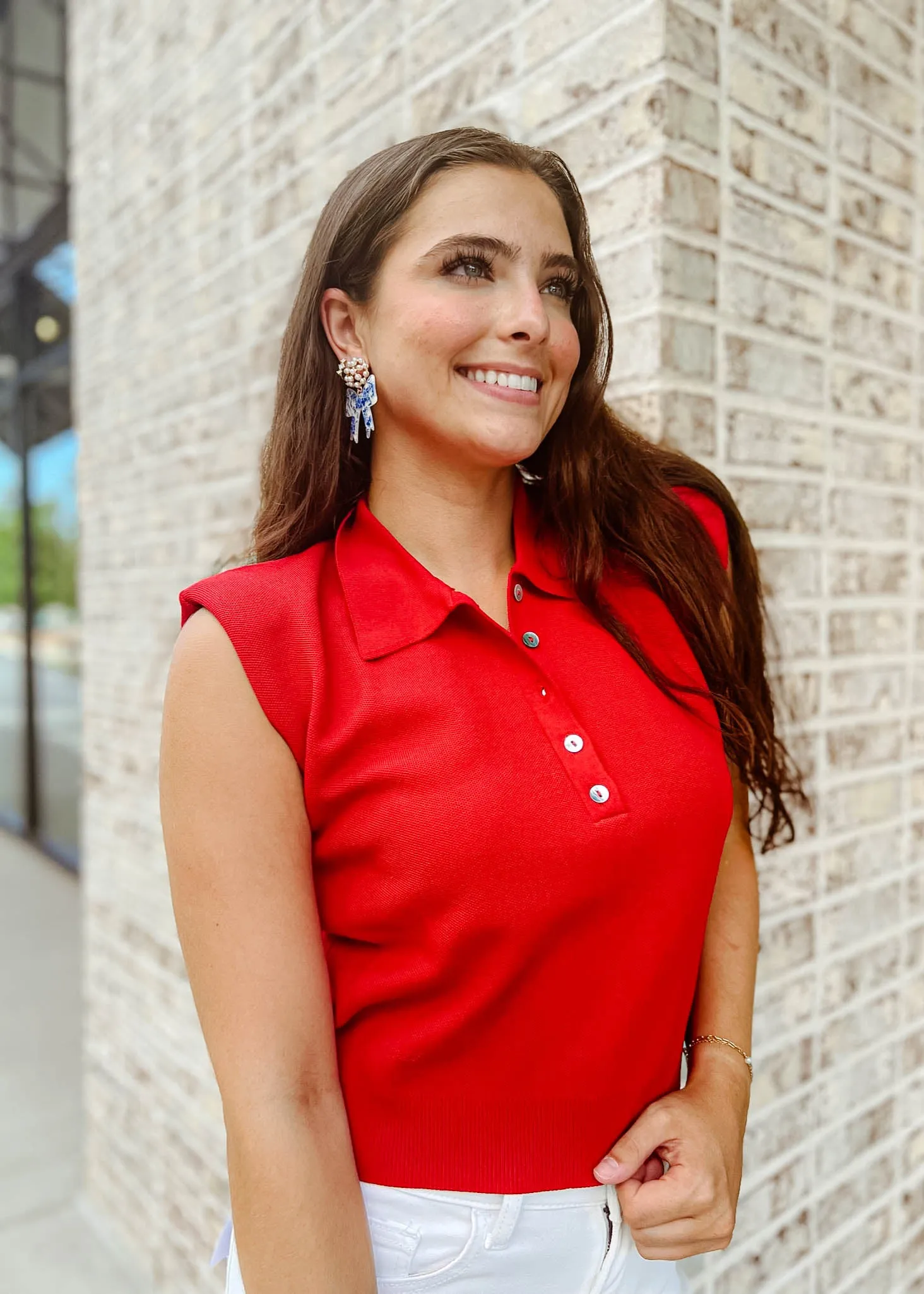 Eve Collared Cropped Top