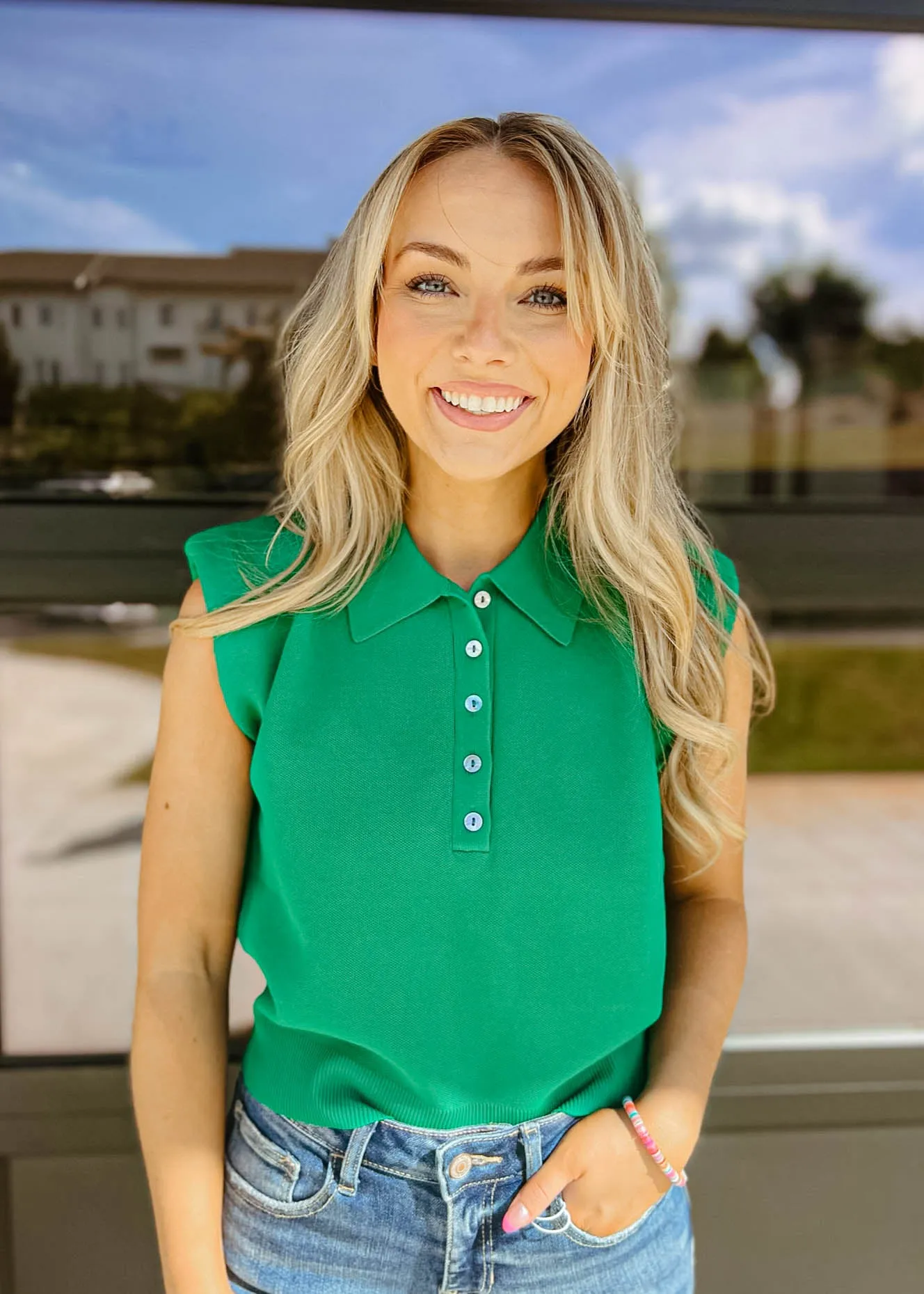 Eve Collared Cropped Top