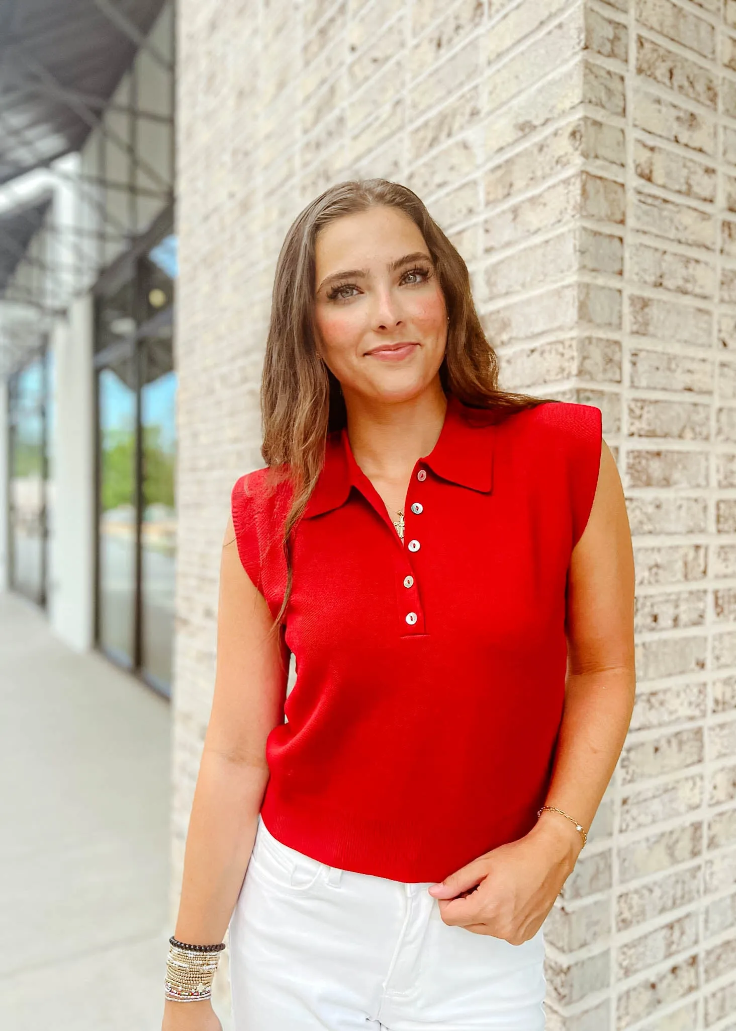 Eve Collared Cropped Top