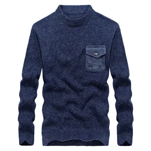 Fall Winter Brief Style Warm Knitted Casual Sweater