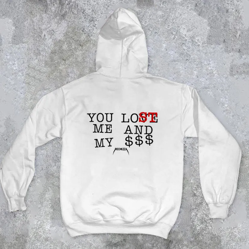 Fashion sports letter printed hoodie men and women