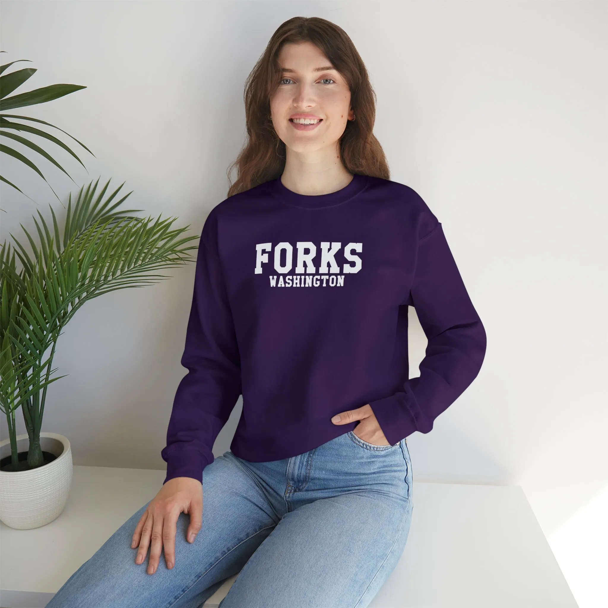 Forks Washington Unisex Heavy Blend™ Crewneck Sweatshirt