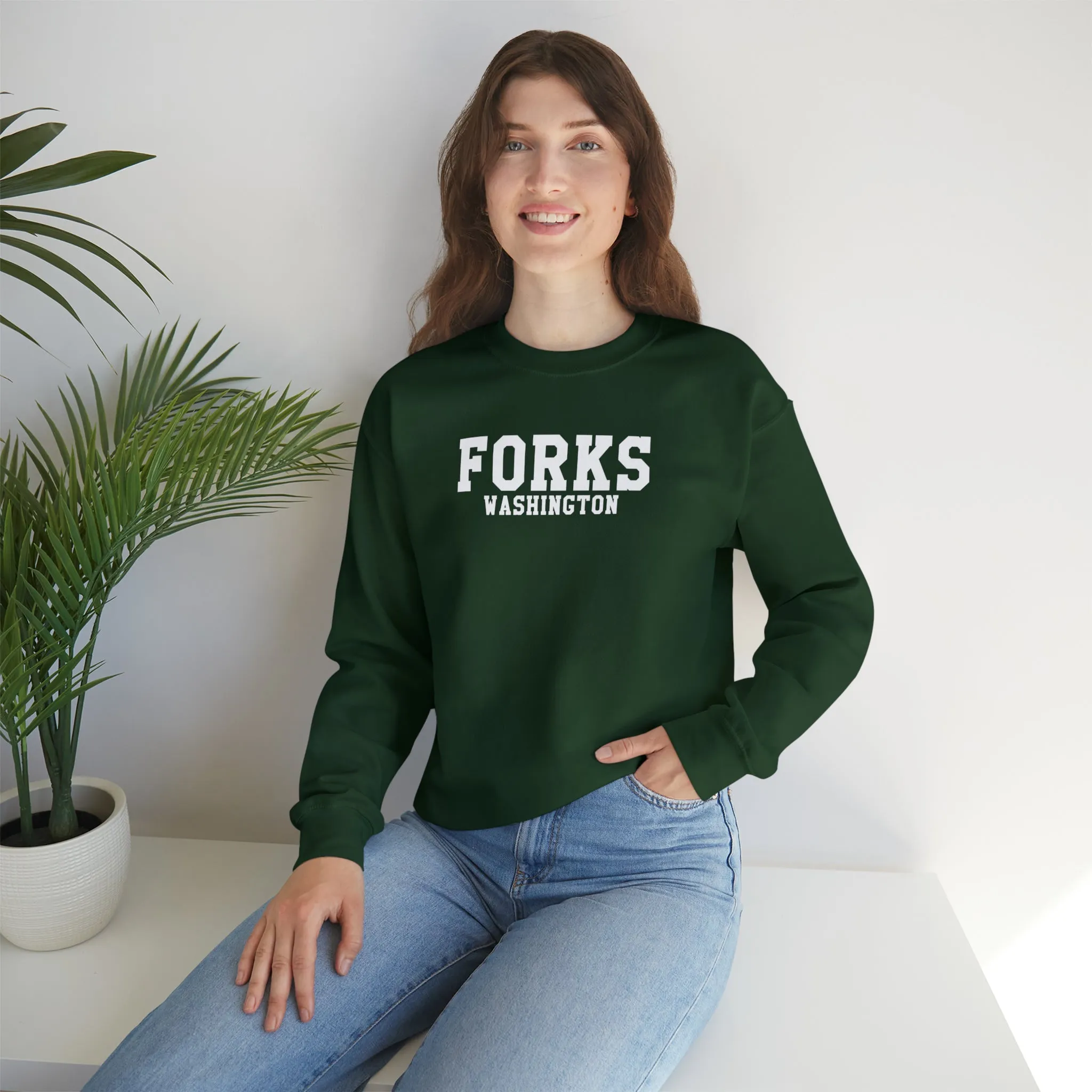 Forks Washington Unisex Heavy Blend™ Crewneck Sweatshirt