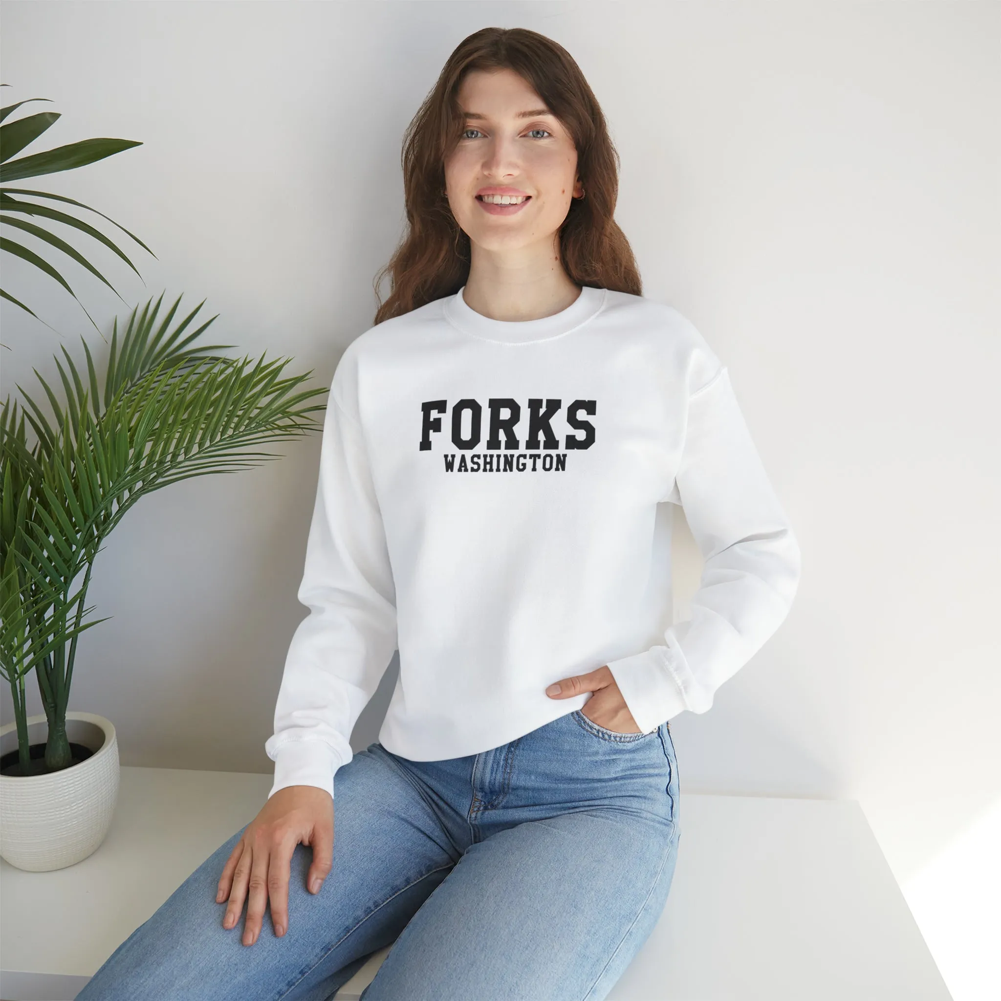 Forks Washington Unisex Heavy Blend™ Crewneck Sweatshirt
