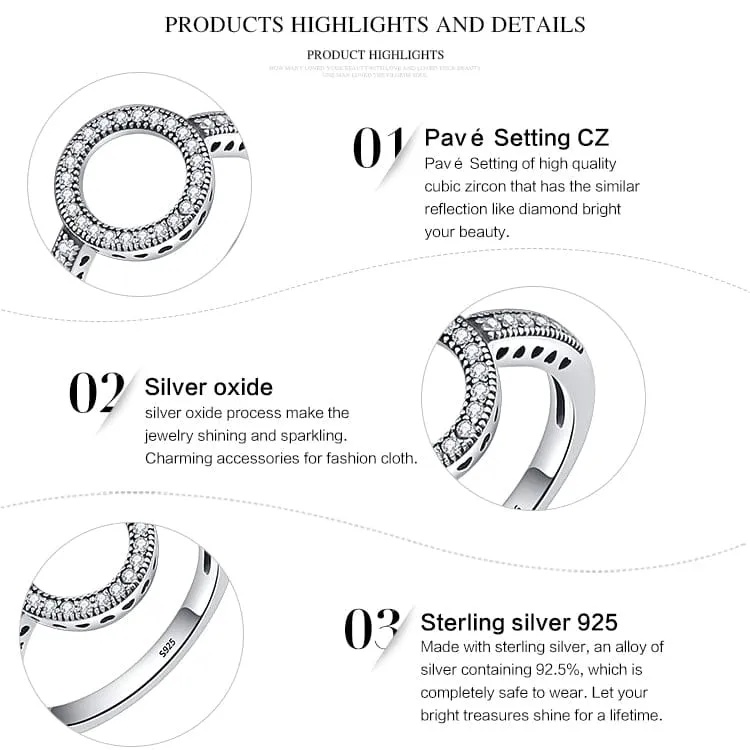 Full Circle Ring - .925 Sterling Silver Sizes: 6-9, 2 Colors