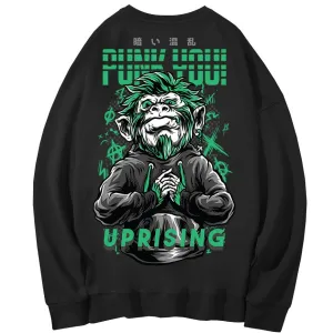 Hoodies, Sweatshirts Hip-hop personality revolts against monkey long-sleeved street Japanese European American trends