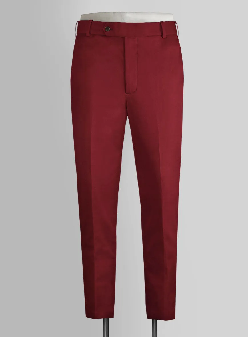 Italian Wine Cotton Pants