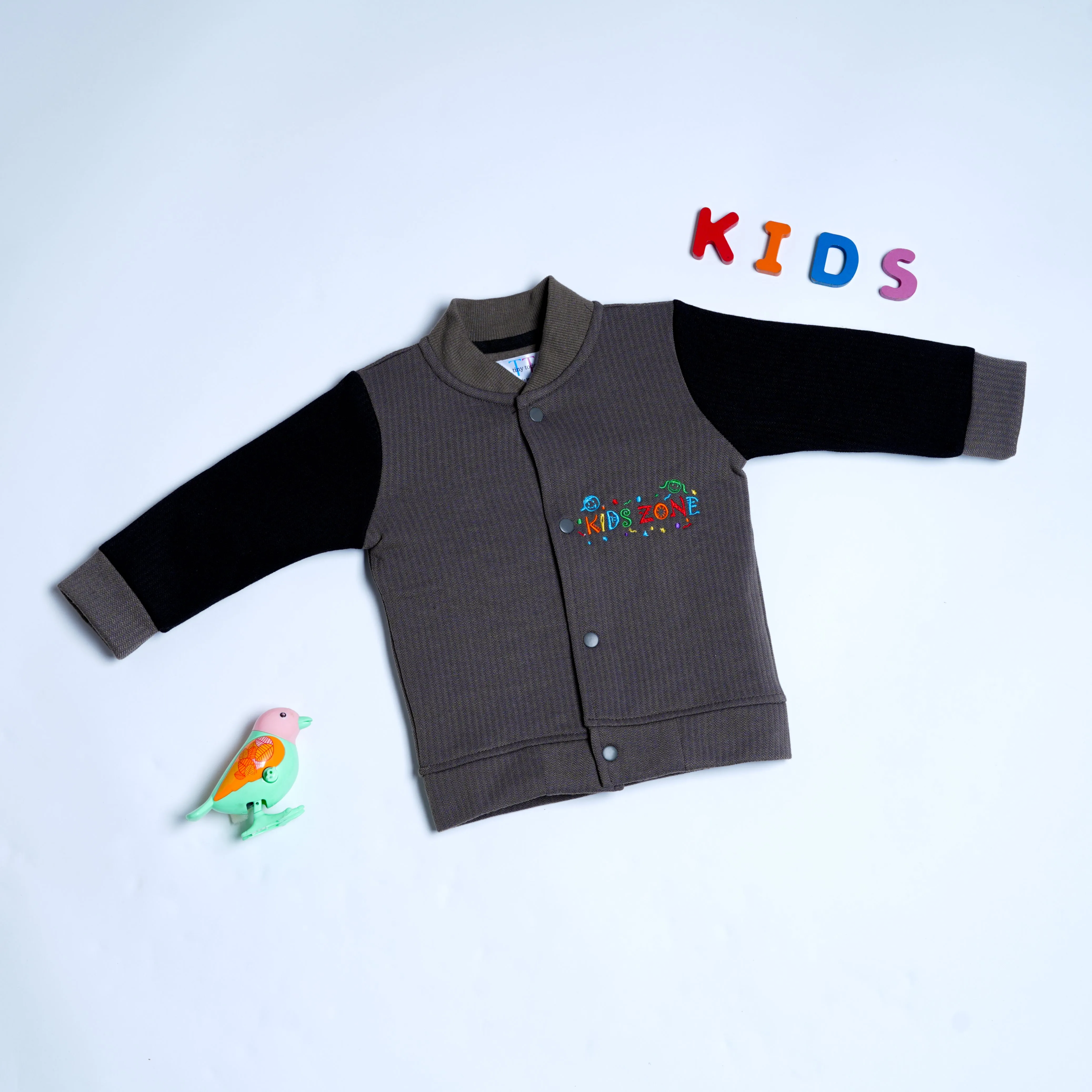 Kidszone Emroidered Bomber Jacket