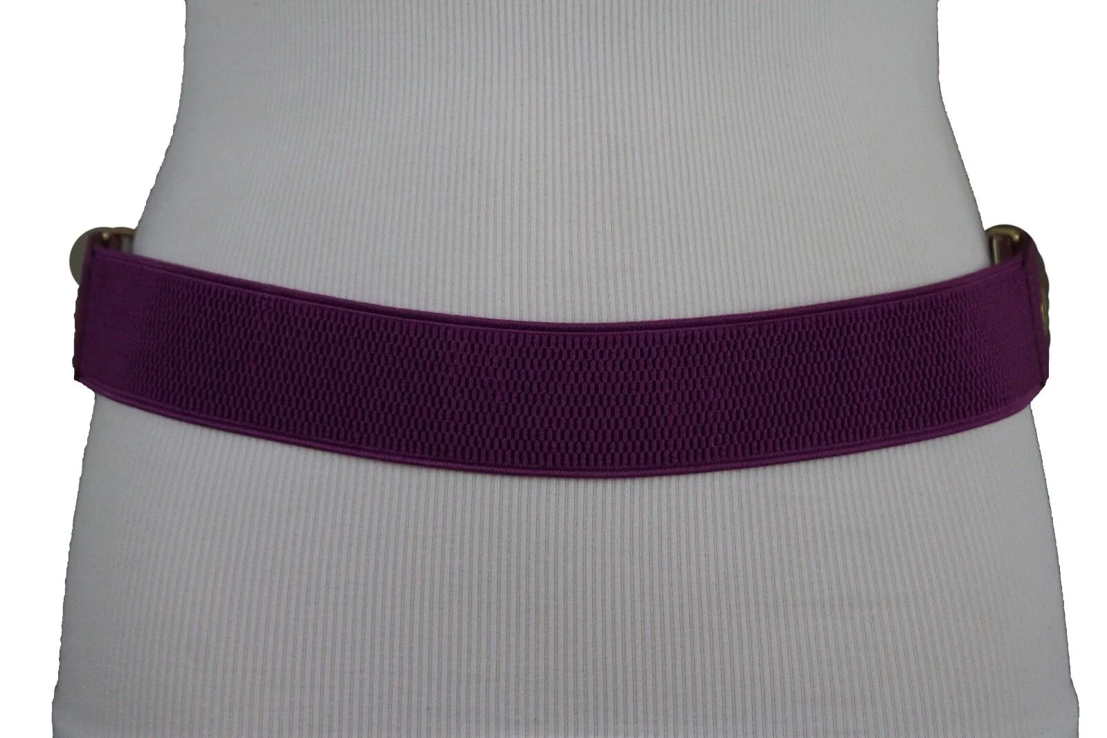 Large Pyramid Studded Elastic Waistband Belt Size S M