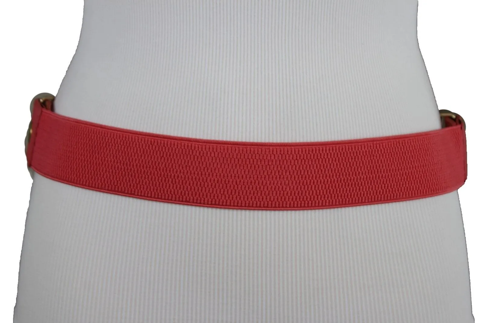 Large Pyramid Studded Elastic Waistband Belt Size S M