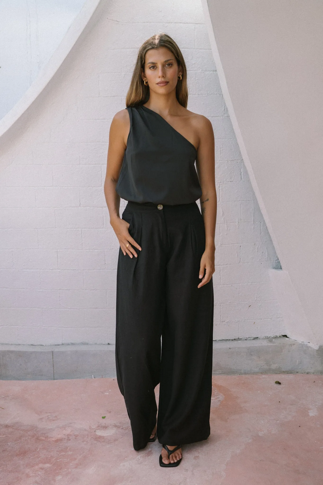 Maggie Black Wide Leg Pants