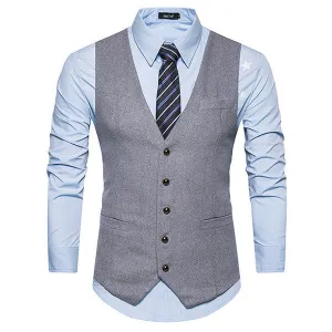 Men Vintage British Vest