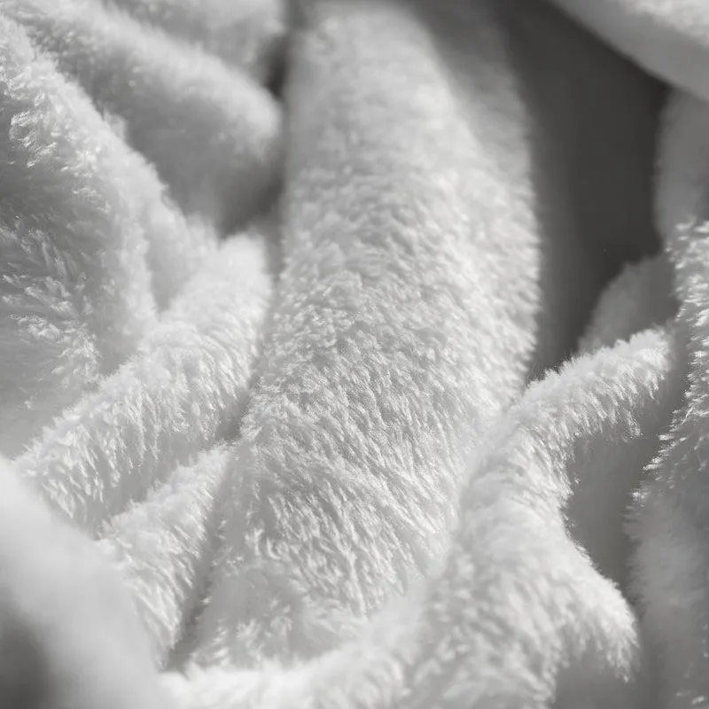 Microfleece Bathrobe - White