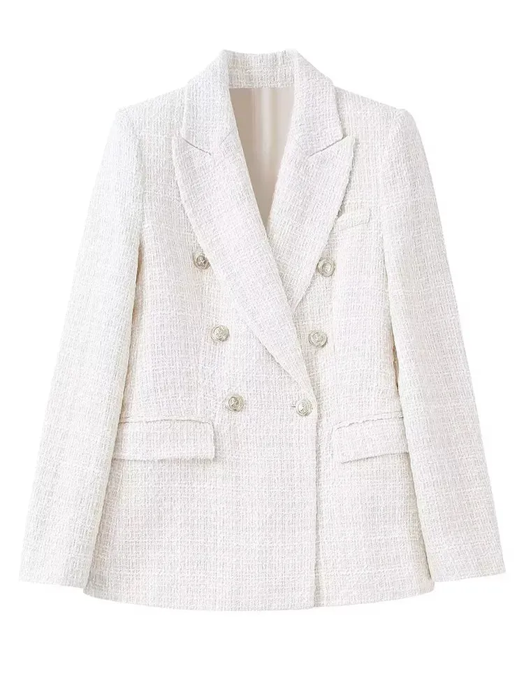 Natalie Tweed Double Breasted Blazer