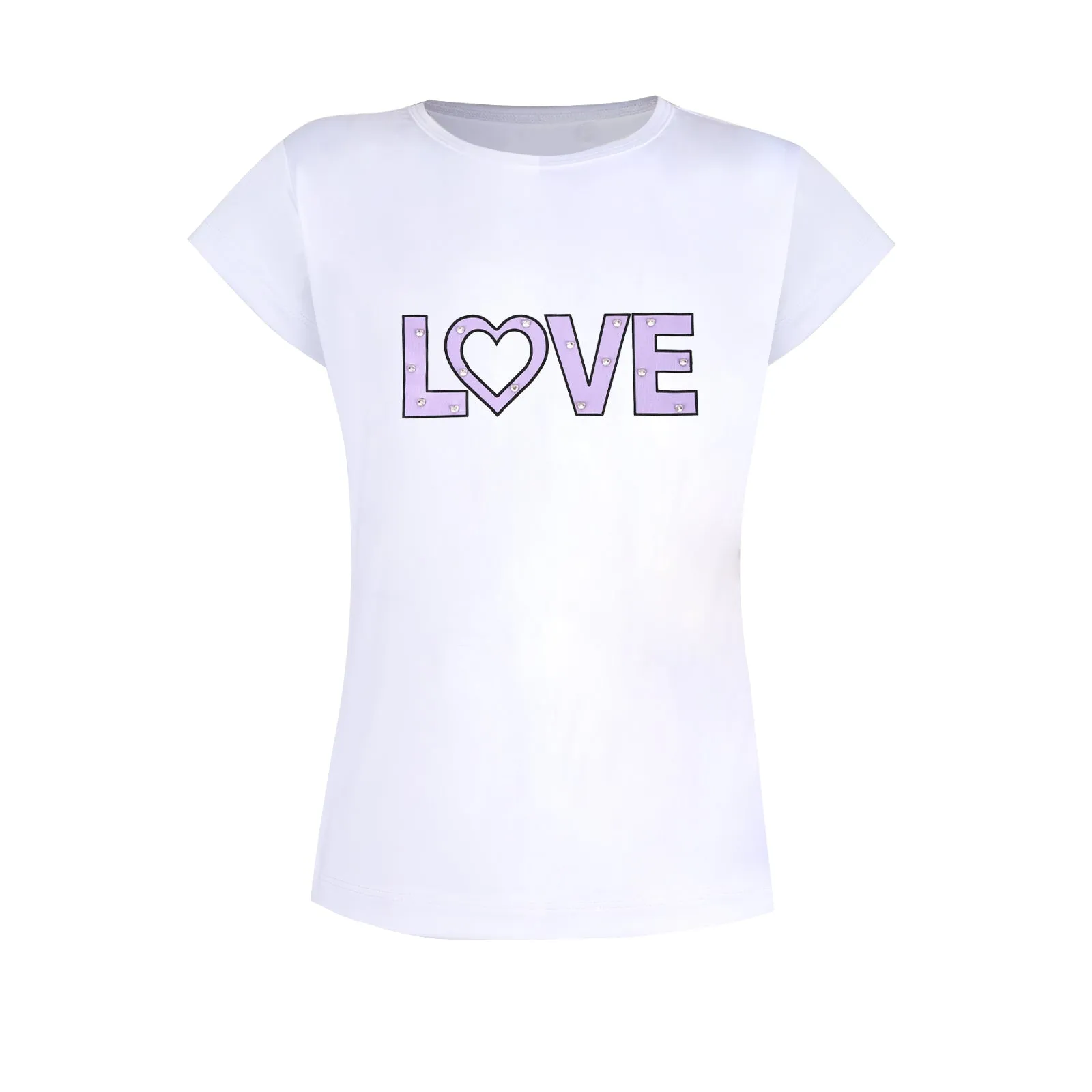 #Pansies in Paris 'LOVE' Bling Tennis Top