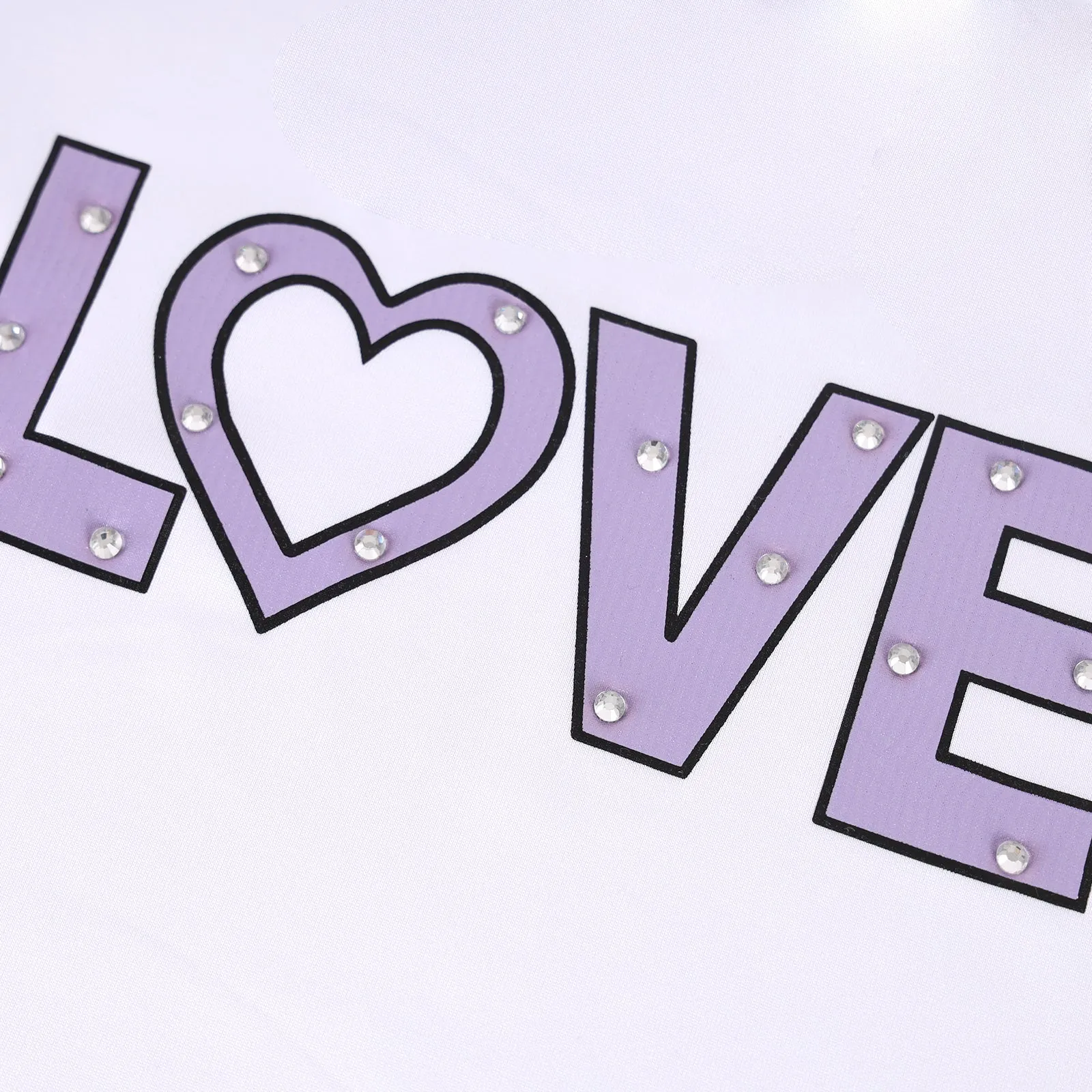 #Pansies in Paris 'LOVE' Bling Tennis Top