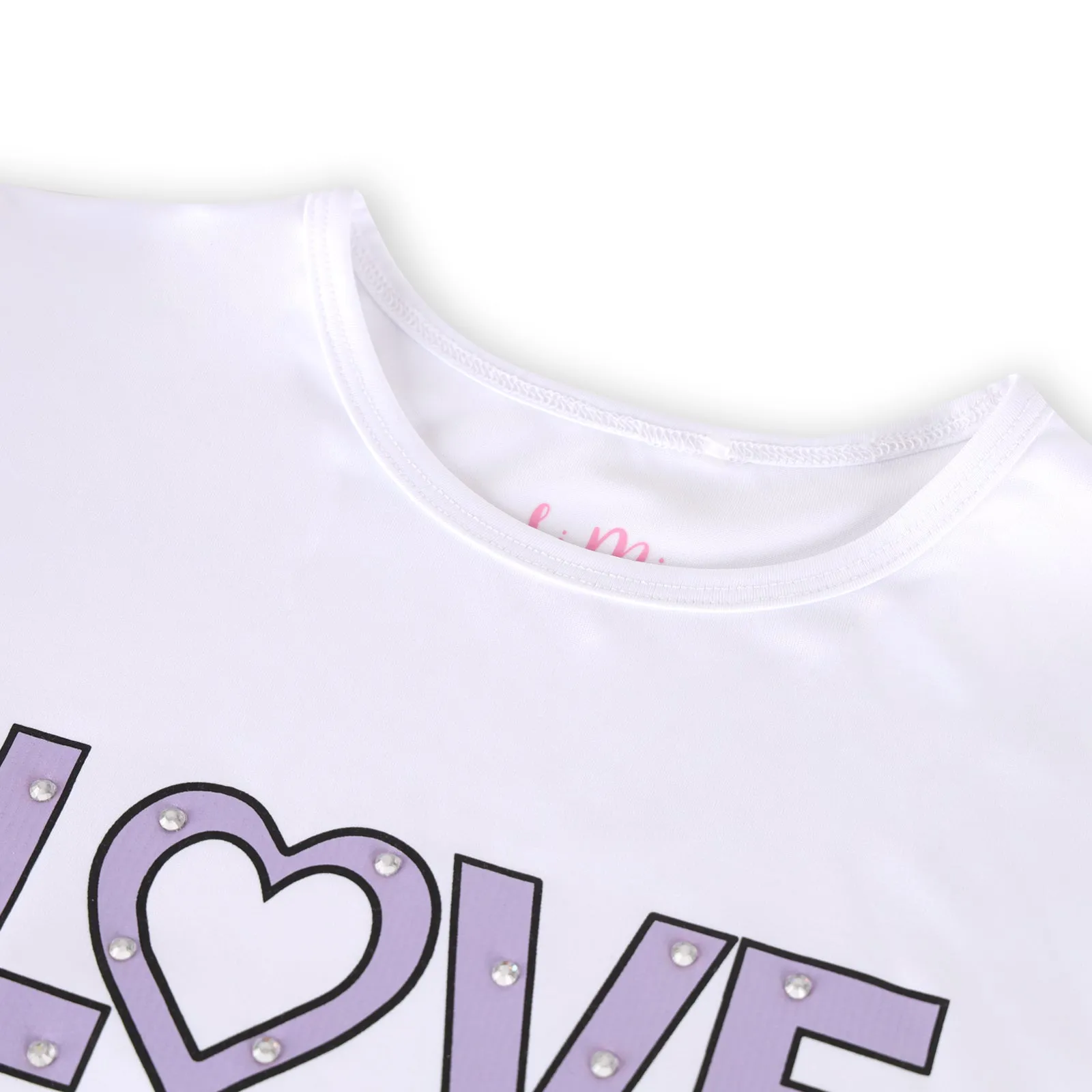 #Pansies in Paris 'LOVE' Bling Tennis Top