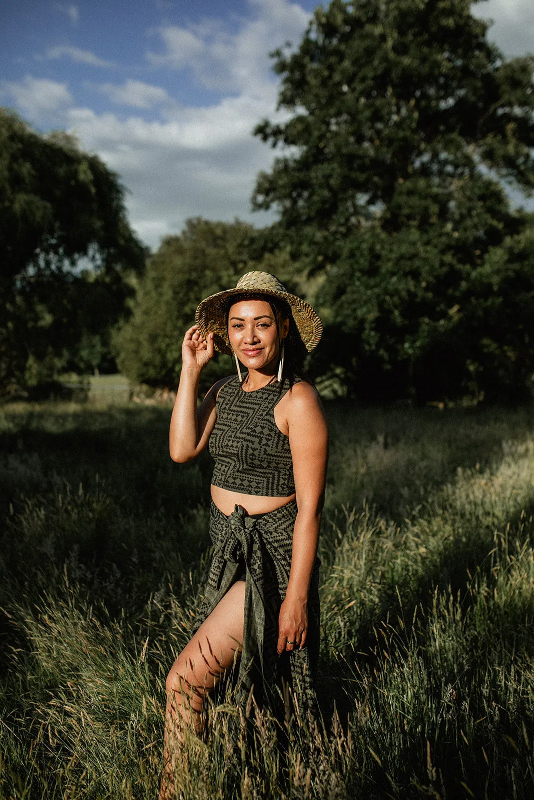 Papakirango Crop Top - Olive