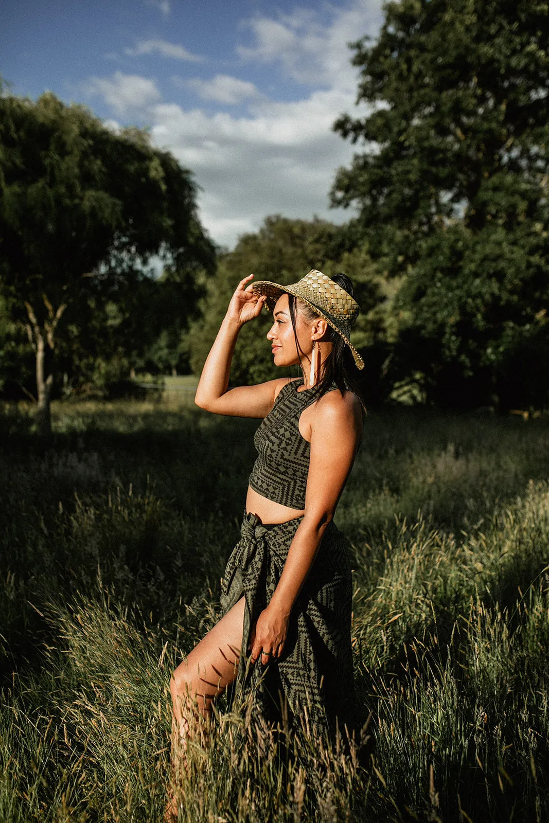 Papakirango Crop Top - Olive