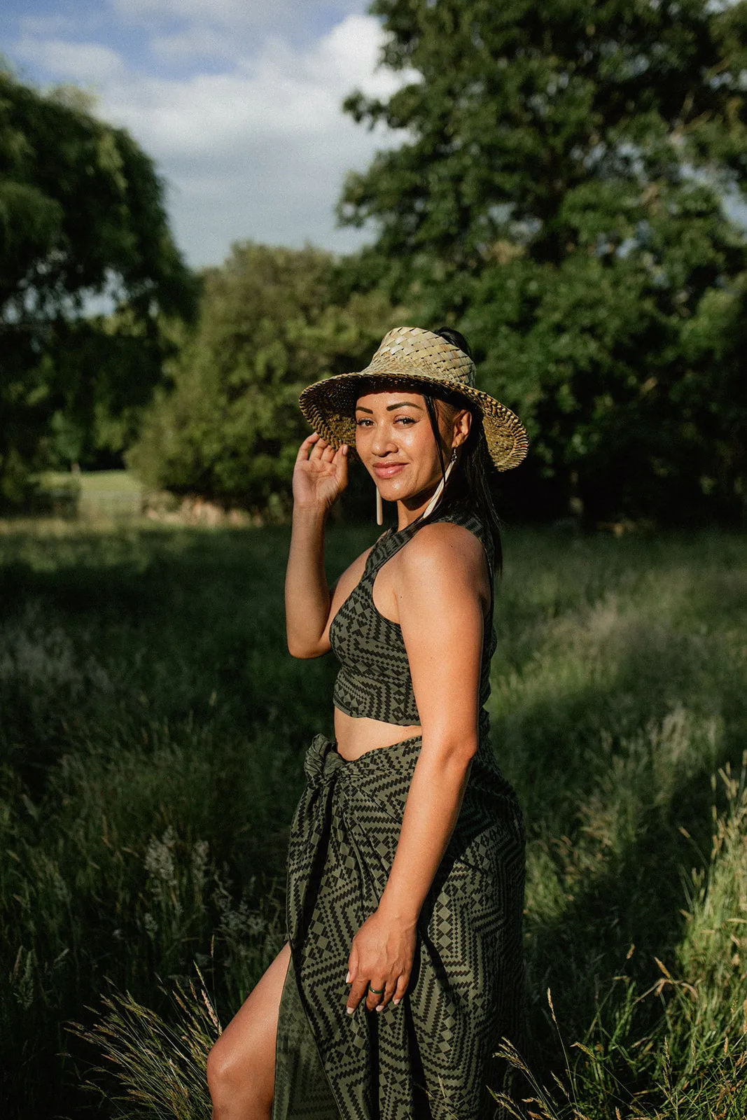 Papakirango Crop Top - Olive