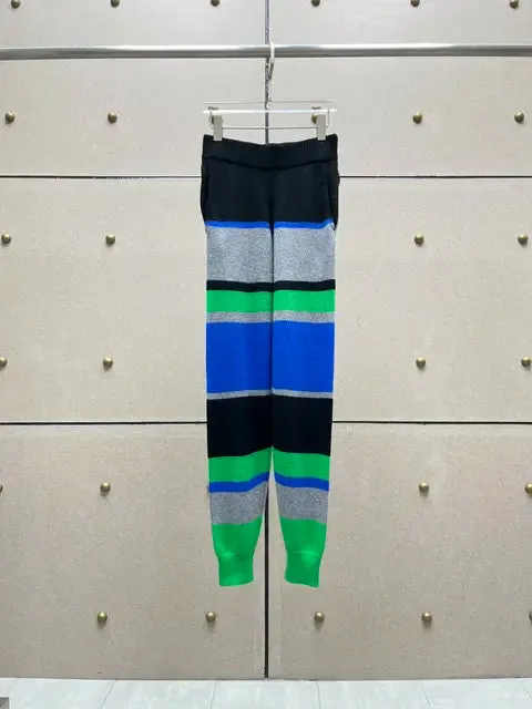 Pre Order:  Casual Cashmere Knitted Pullover Sweater   Elastic High Waist Pants
