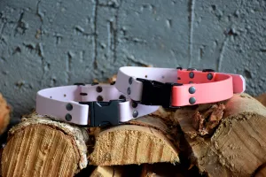 PREMADE COLLECTION - Pastel Purple & Black Biothane Dog Collar