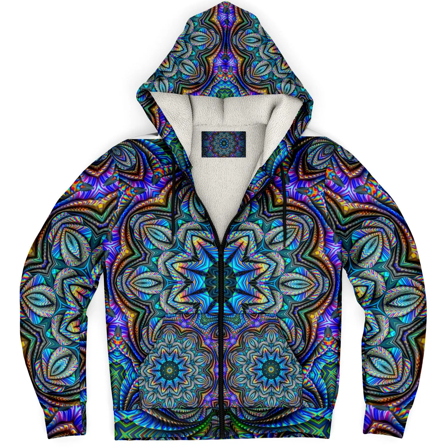 PSYCHEDELIC SYMPHONY | Microfleece Zip Up Hoodie | IMRAN