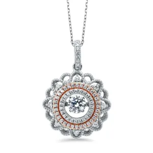 Silver Floral Pendant
