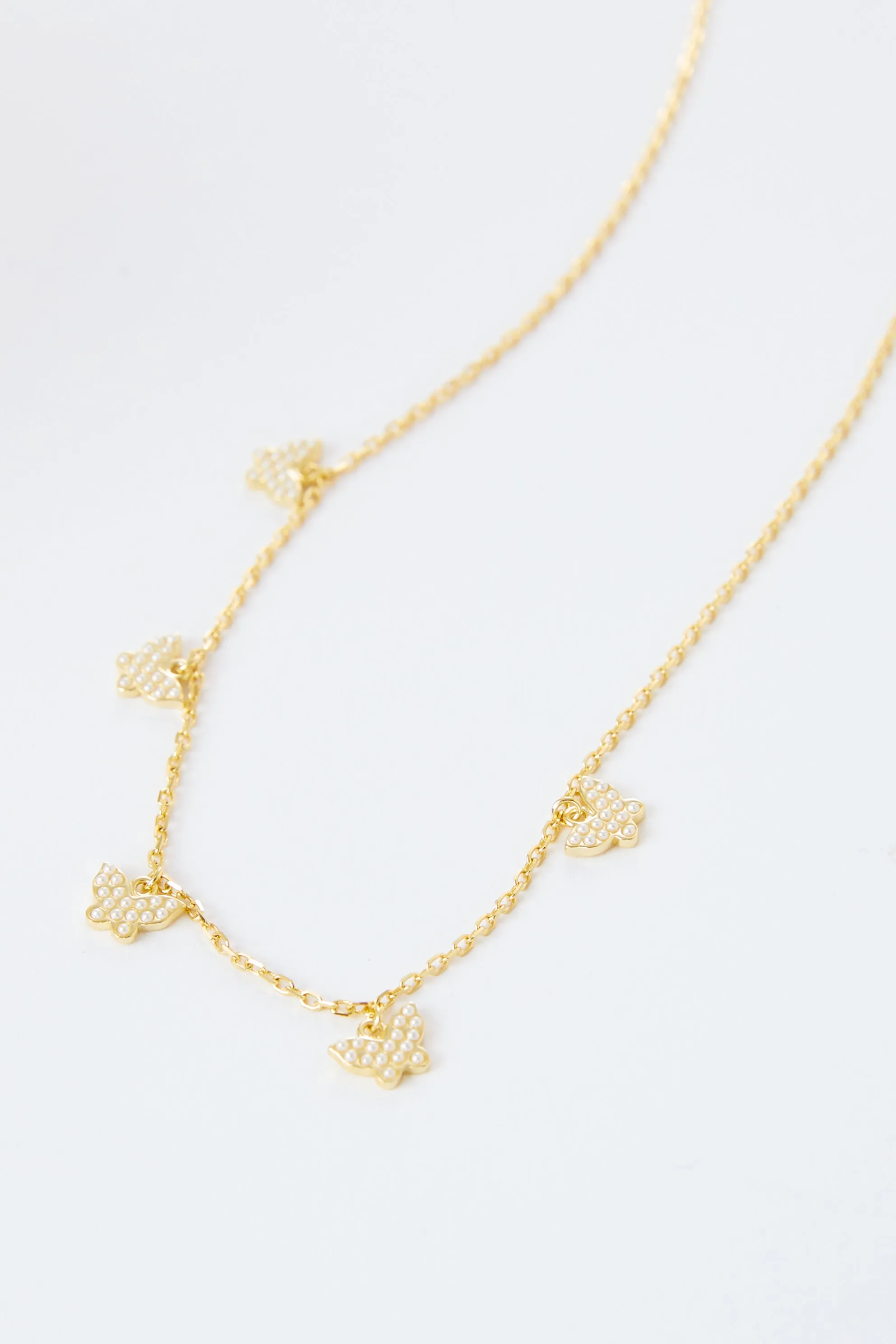Sydnie Butterfly Charm Necklace